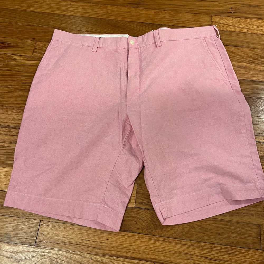Polo Ralph Lauren Pink Red Oxford Shorts - 40 waist